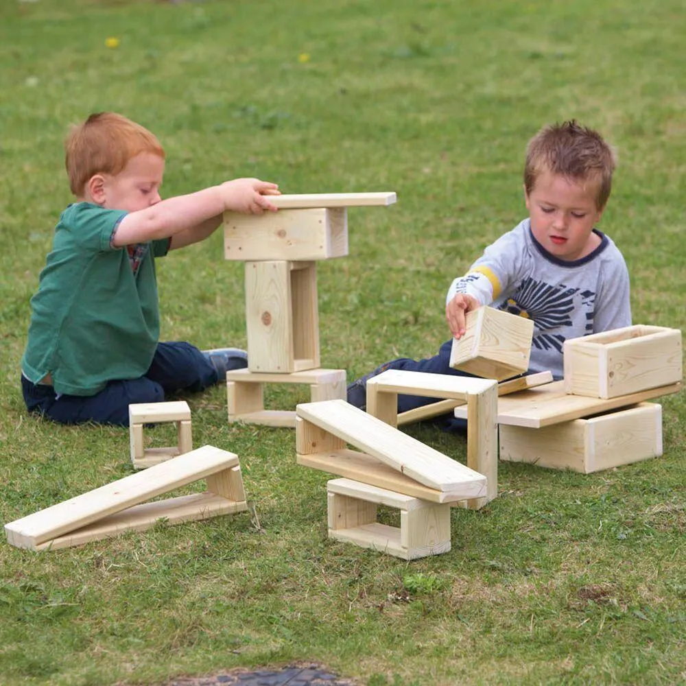 Giant Outdoor Wooden Hollow Blocks 30pk