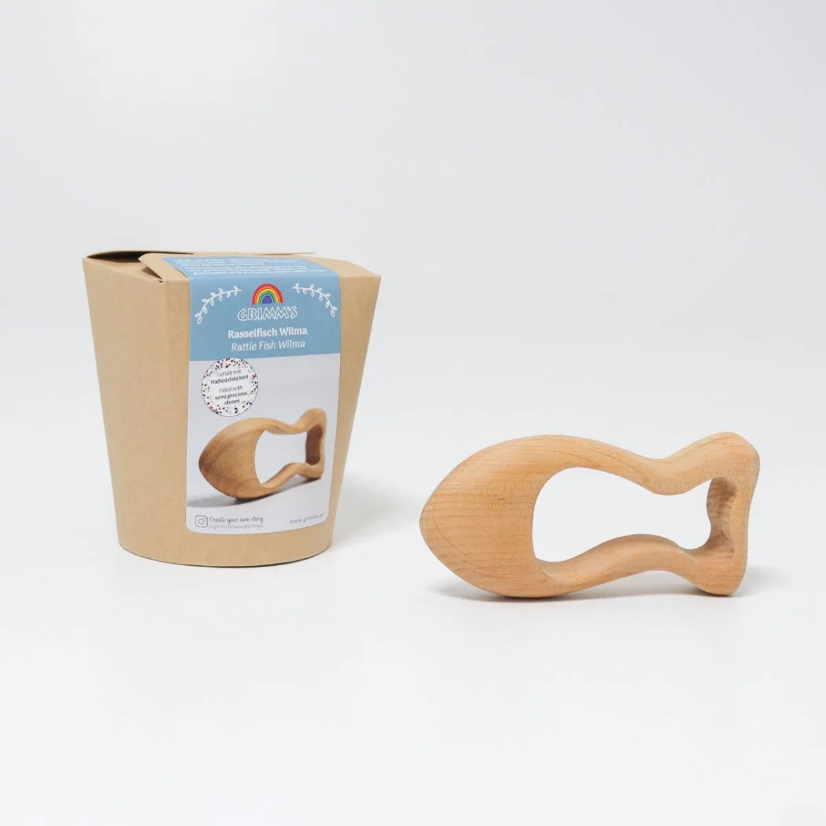 Grimm's Grasping Rattle - Fish Wilma