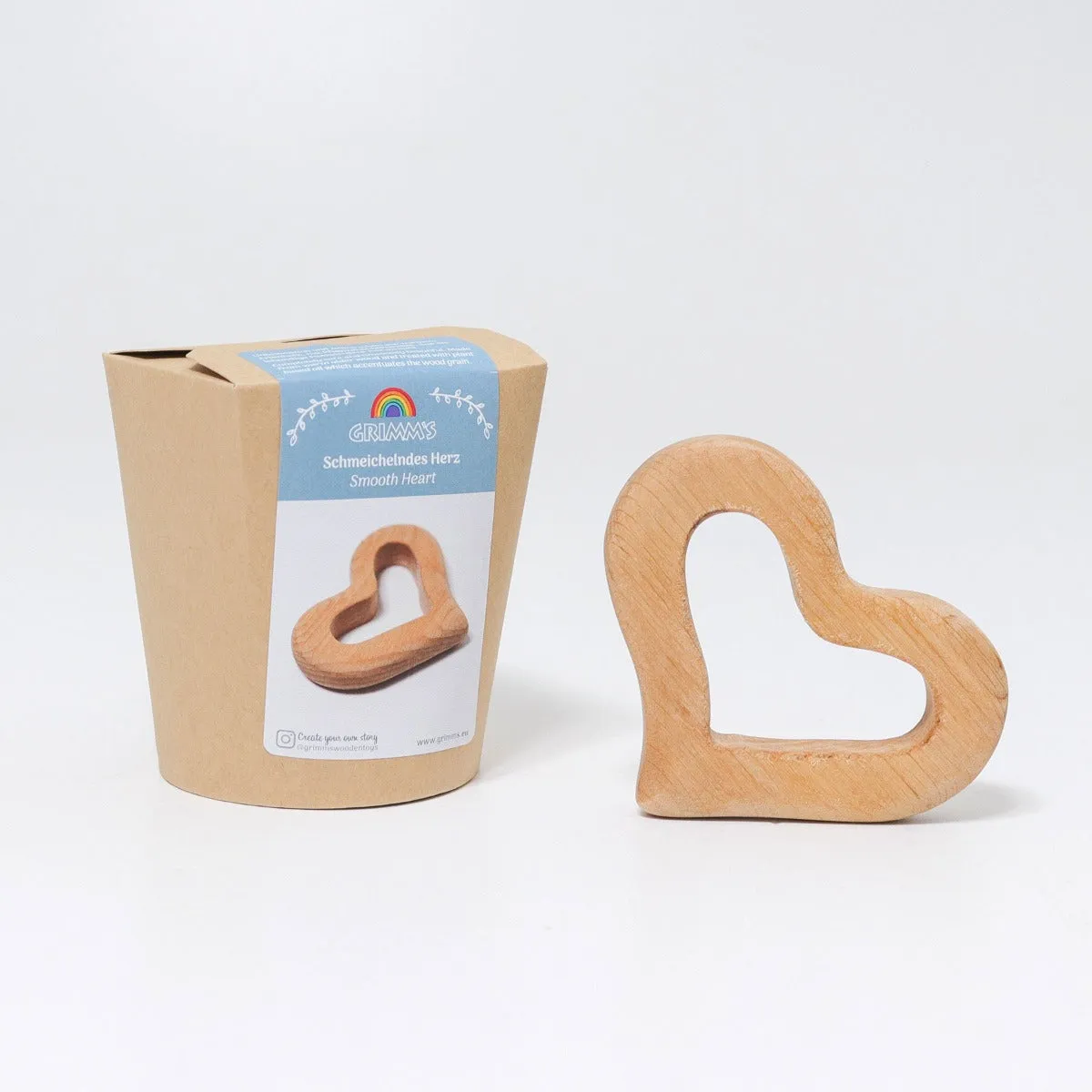 Grimm's Grasping Toy - Smooth Heart