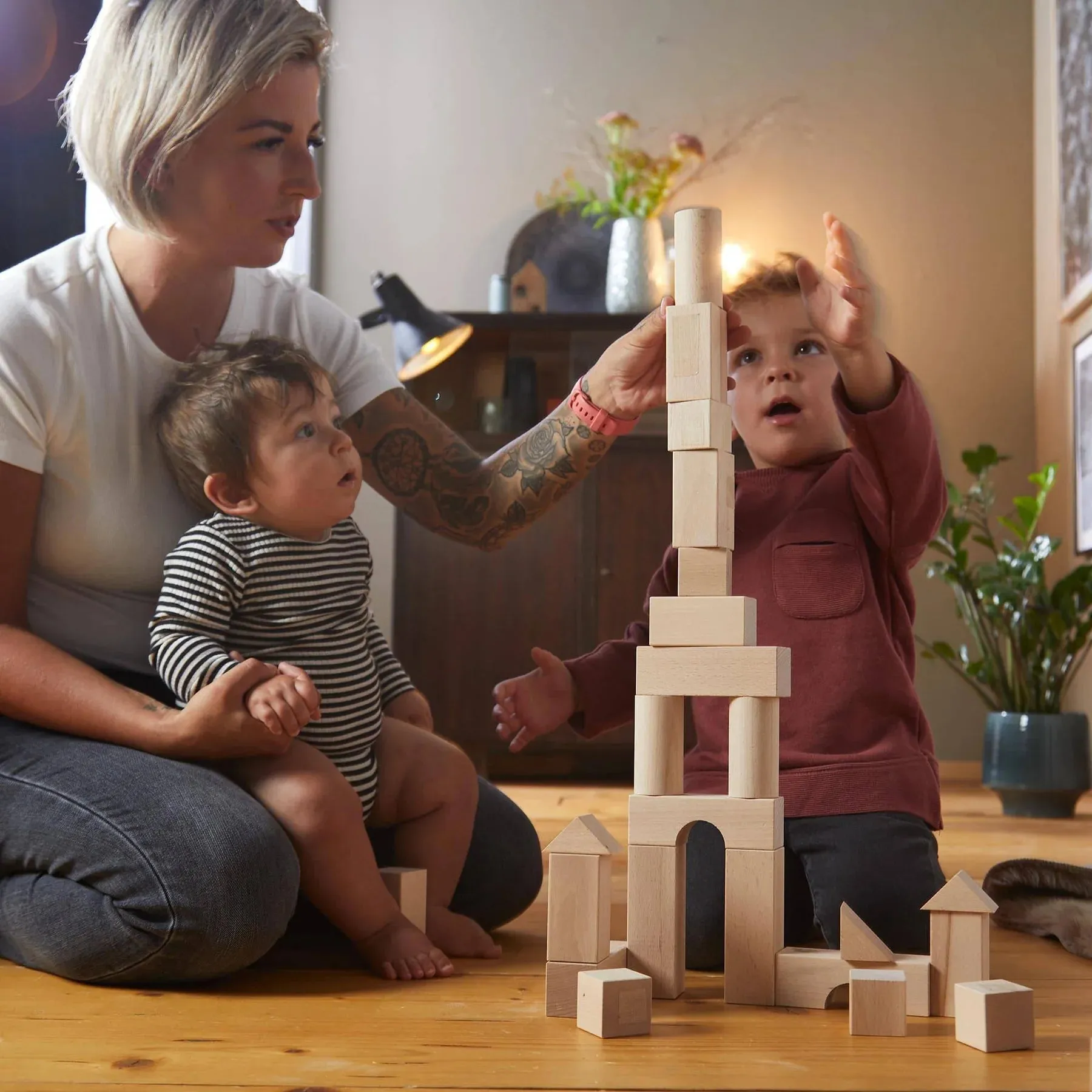 HABA - Basic Building Blocks 60 Piece Large Starter Set