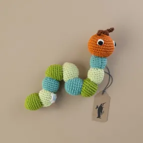 Hand Crocheted Caterpillar Rattle