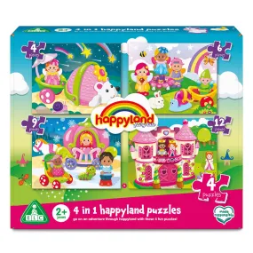 Happyland 4-in-1 Fairytale Puzzles