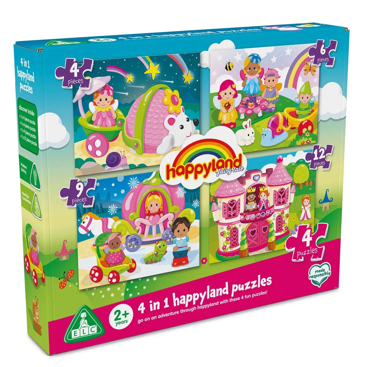 Happyland 4-in-1 Fairytale Puzzles