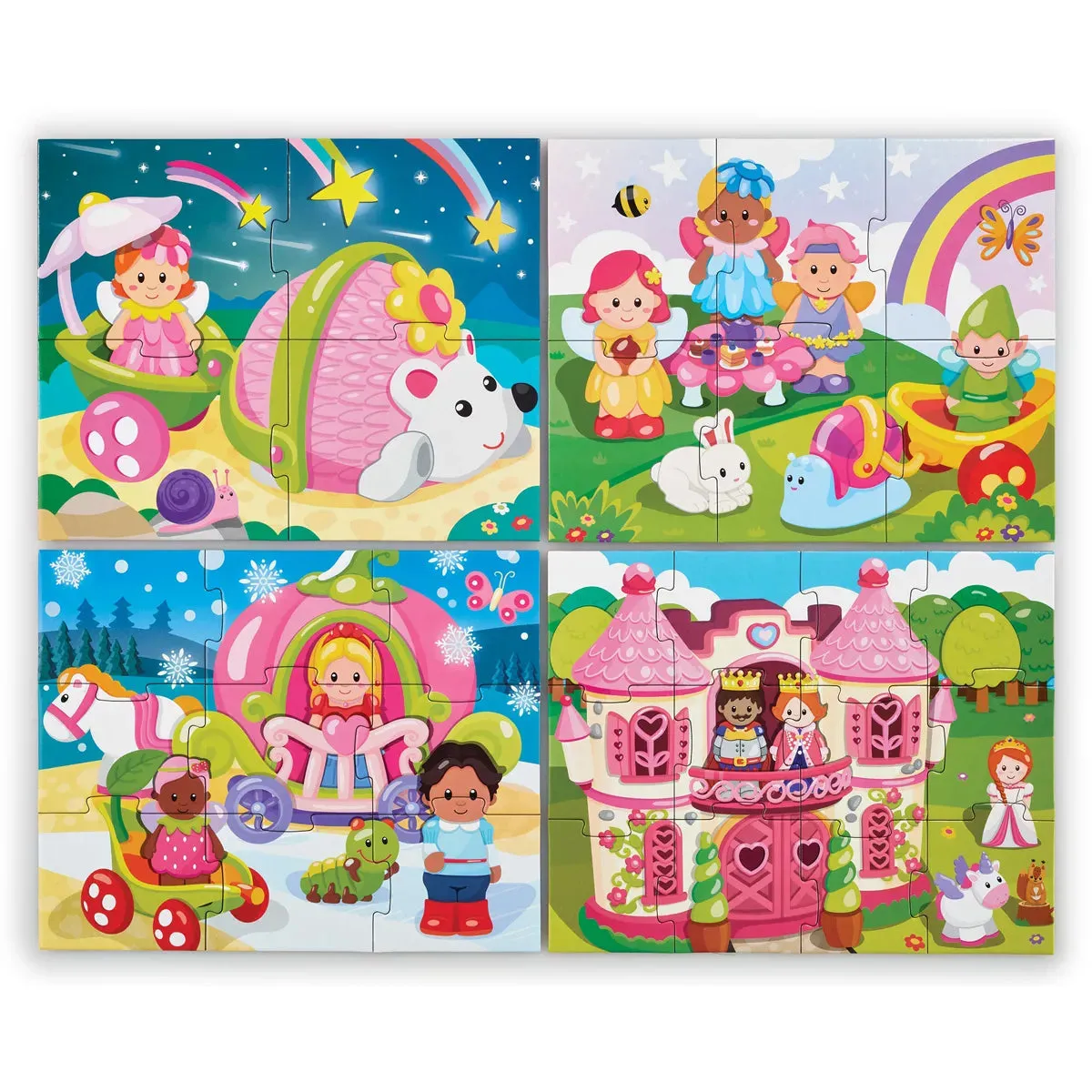 Happyland 4-in-1 Fairytale Puzzles