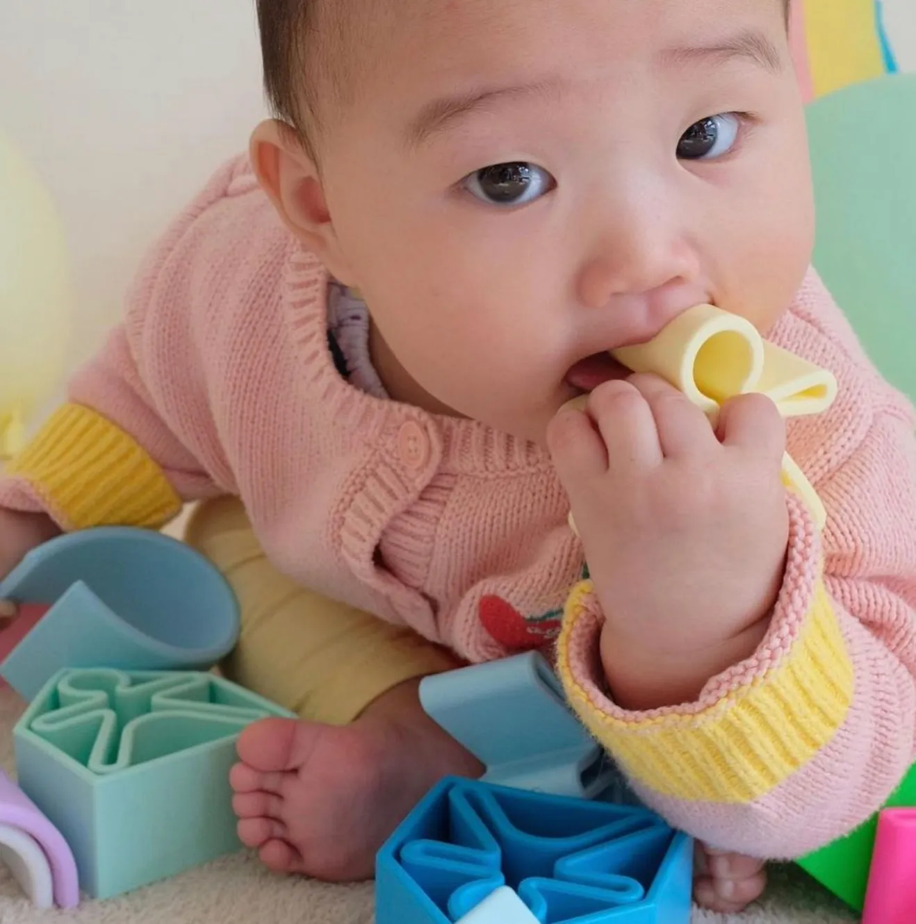 House Teething Toy Set