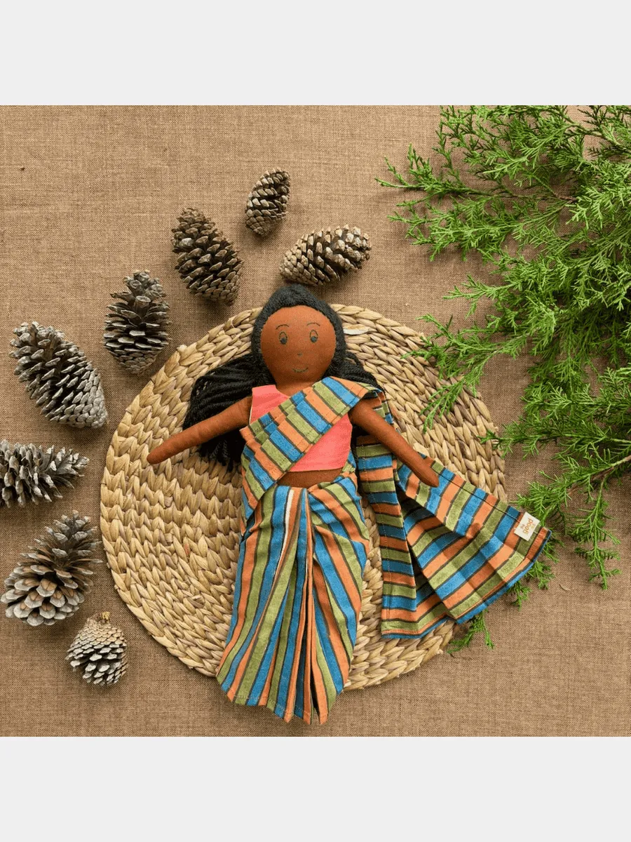 Ila, Cotton Fabric Doll