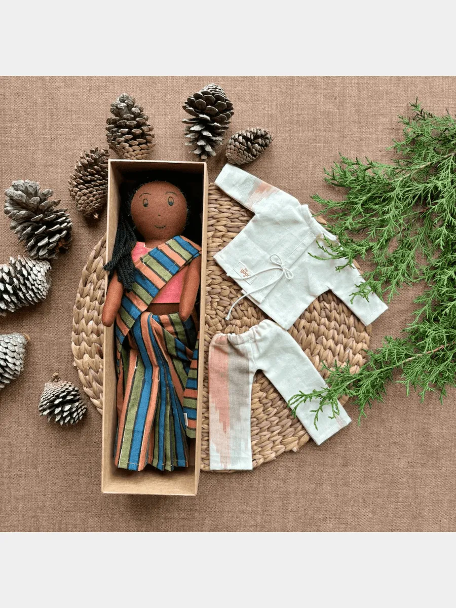 Ila, Cotton Fabric Doll