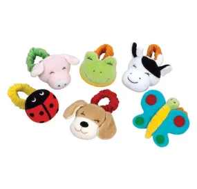 Infant Colorful Wrist Rattles - Set of 6