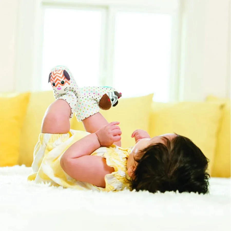 Infantino Foot Rattles (Zebra/Tiger)