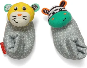 Infantino Foot Rattles - Zebra/Tiger