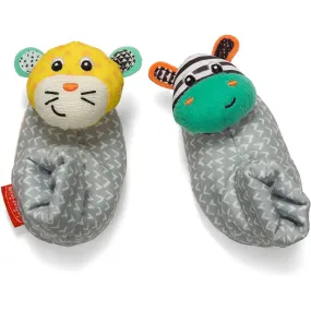 Infantino Foot Rattles (Zebra/Tiger)