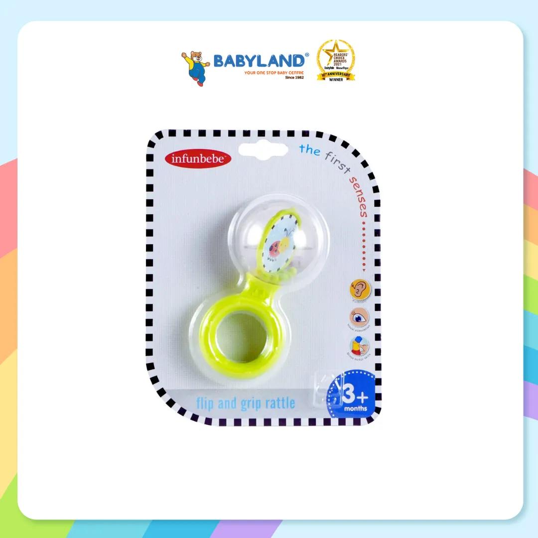 Infunbebe Flip And Grip Rattle (3m )