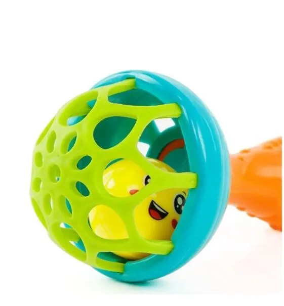 Intelligence Grasping Gums Plastic Hand Bell Rattle