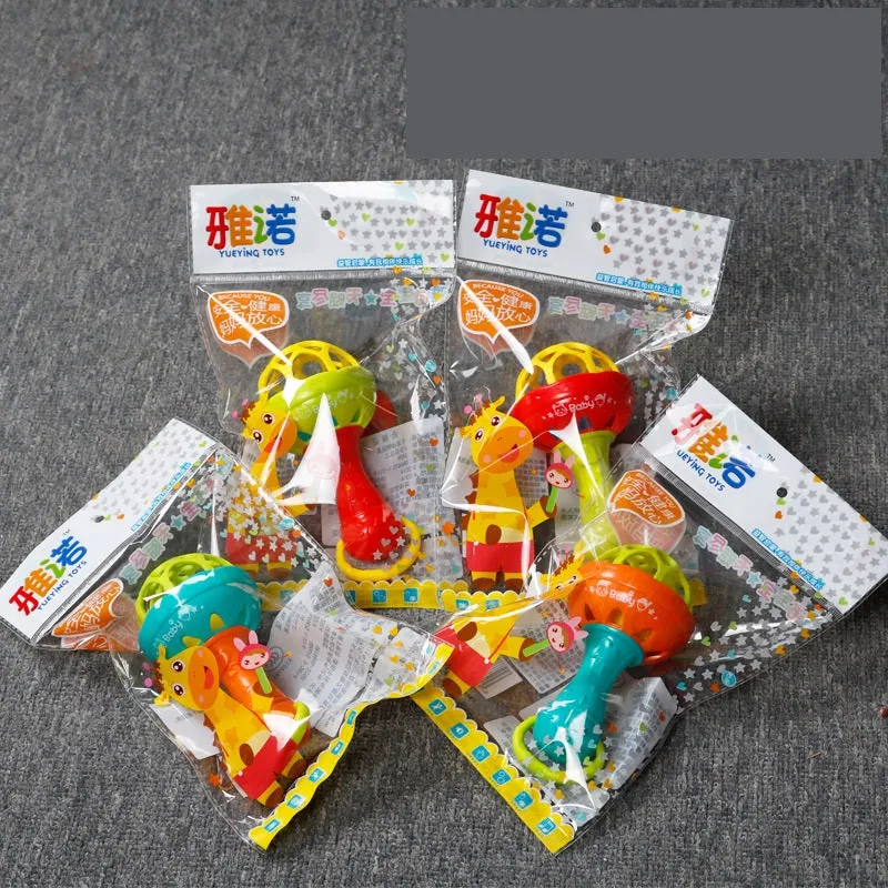 Intelligence Grasping Gums Plastic Hand Bell Rattle