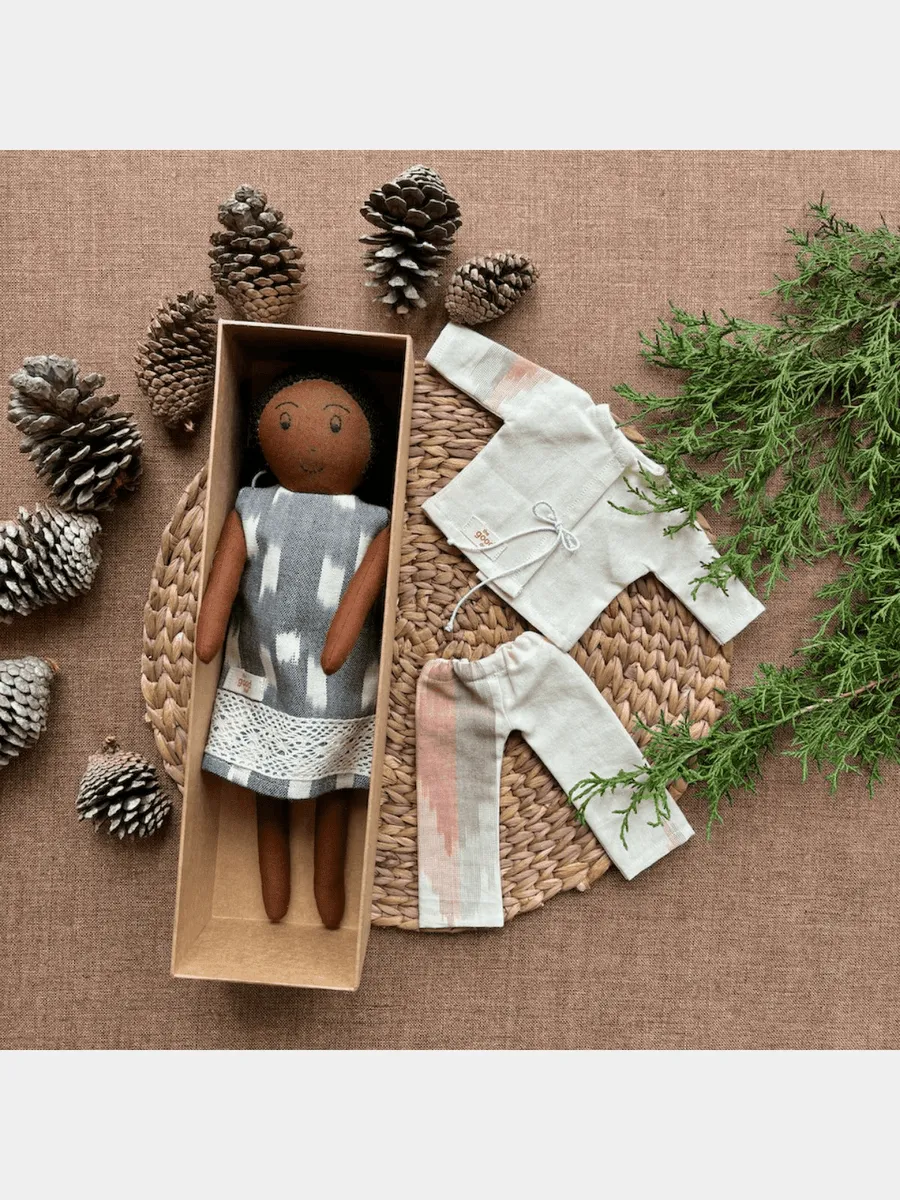 Jane, Cotton Fabric Doll