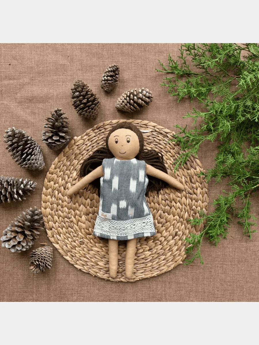 Jane, Cotton Fabric Doll