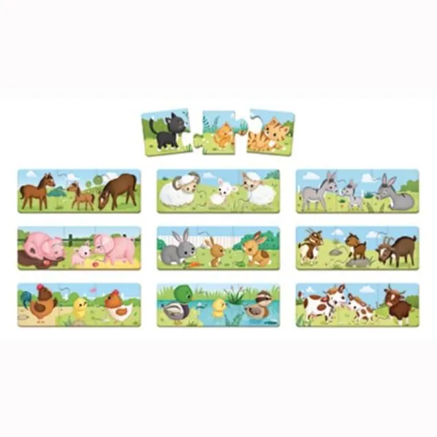 Janod Preschool Jigsaw Puzzle - Baby Animals Trio Set