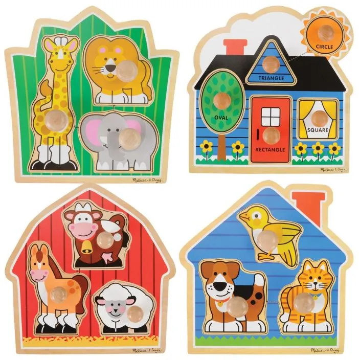 Jumbo Knob Puzzle Set - Set of 4