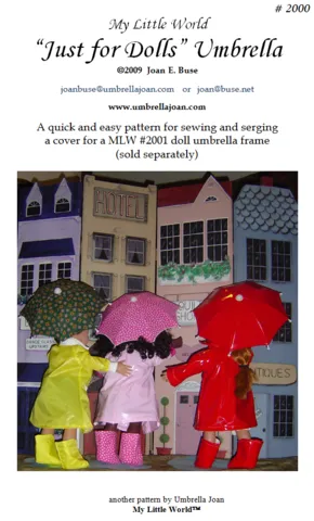 Just for Dolls, Umbrella Frame, 3-pack, with pattern