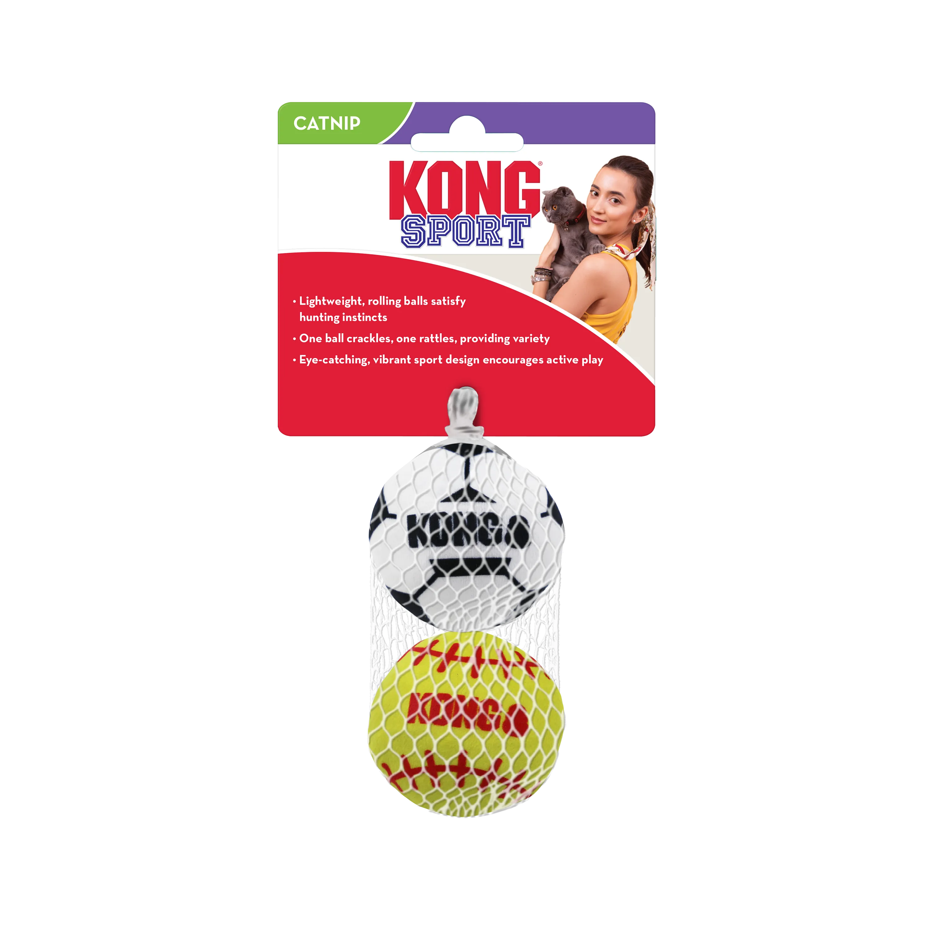 Kong Sport Balls 2-Pack Cat Toys