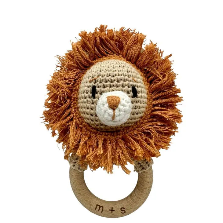 Lion Crochet Rattle