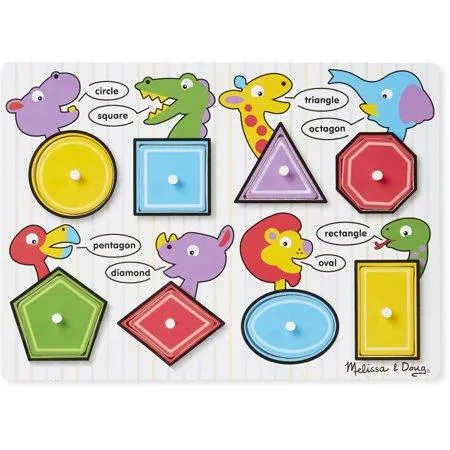 Melissa & Doug Lift & See Peg Puzzle