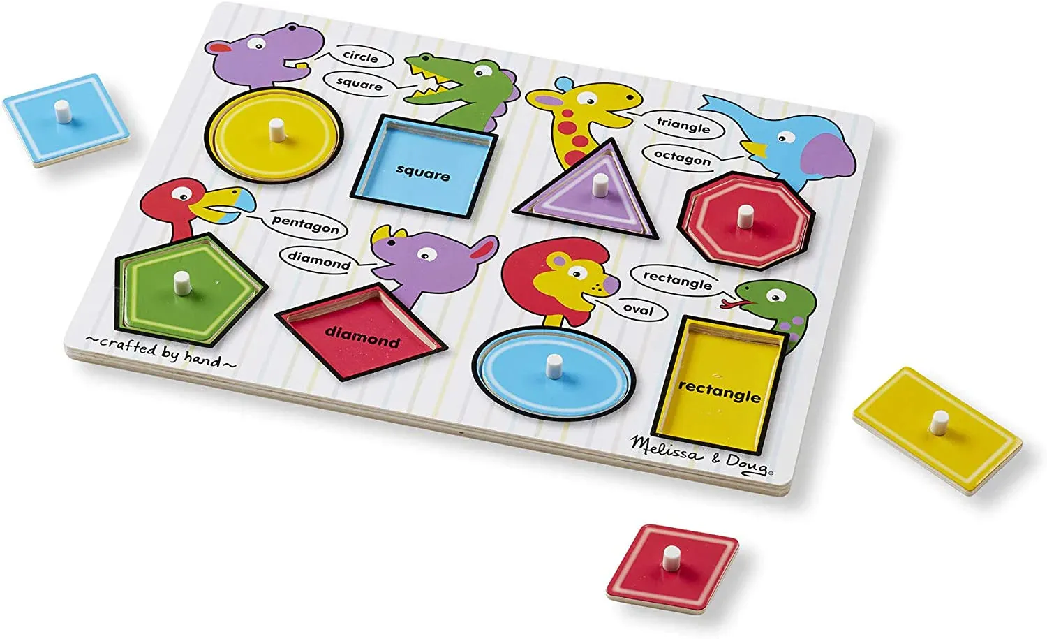 Melissa & Doug Lift & See Peg Puzzle