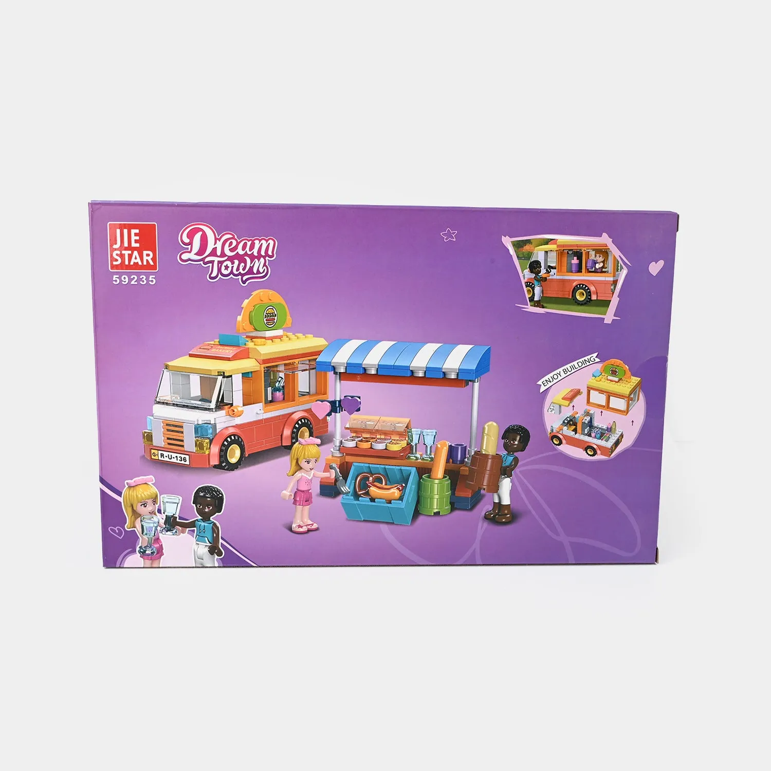 Mobile Bakery Building Blocks 299Pcs For Kids