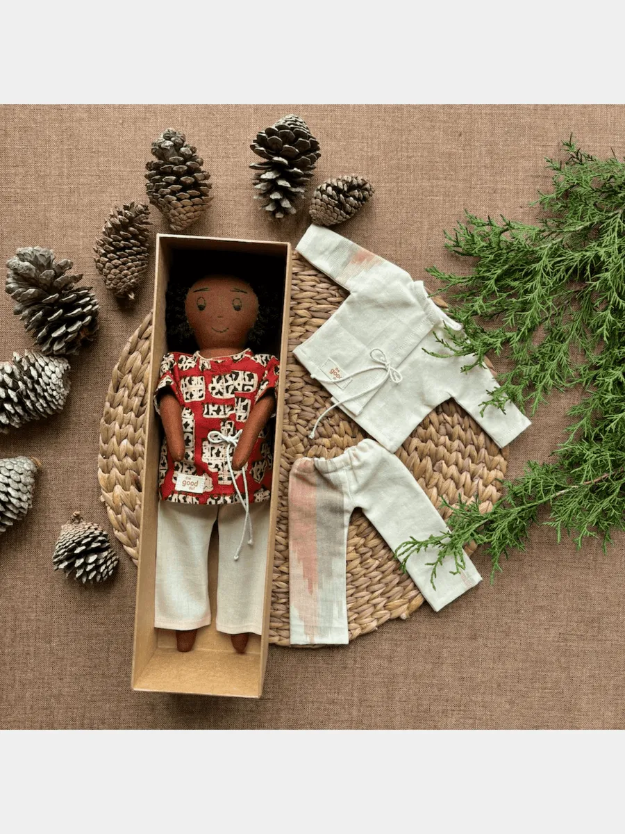 Mohan, Cotton Fabric Doll