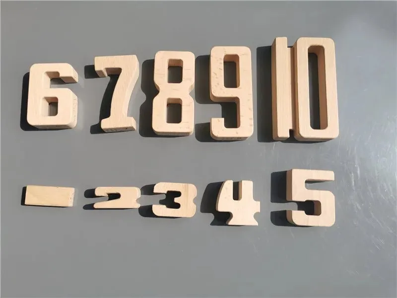 Montessori Math: Wooden Building Stacking Digital Blocks