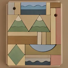 Mountain & river building blocks