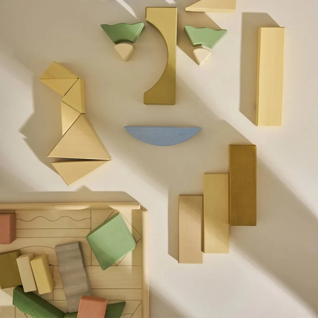 Mountain & river building blocks