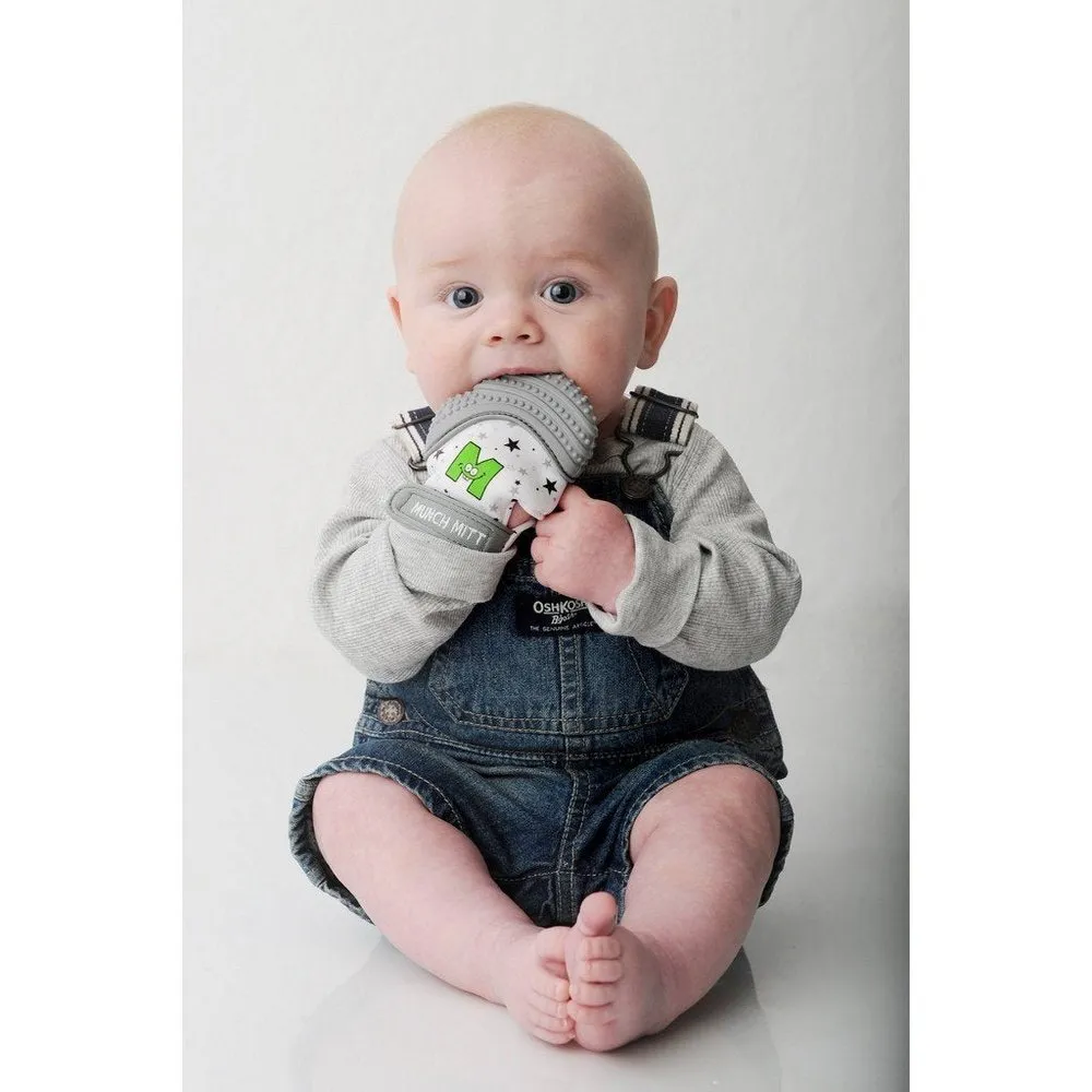 Munch Mitt Baby Teething Mitten & Sensory Toy Grey