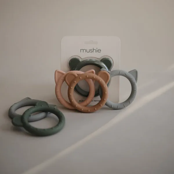 Mushie Teether Bear Natural