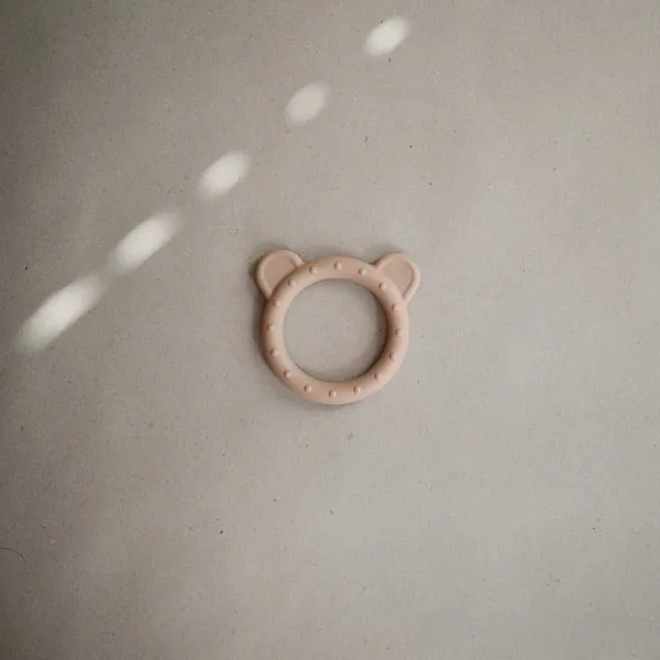 Mushie Teether Bear Natural