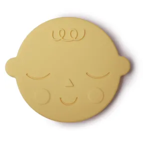 Mushie Teether Face Banana Cream