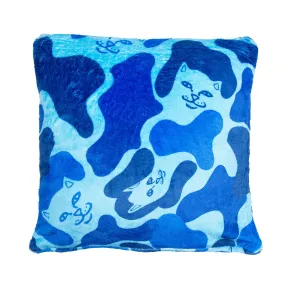 Nerm Camo Fluffy Pillow (Blue Camo)