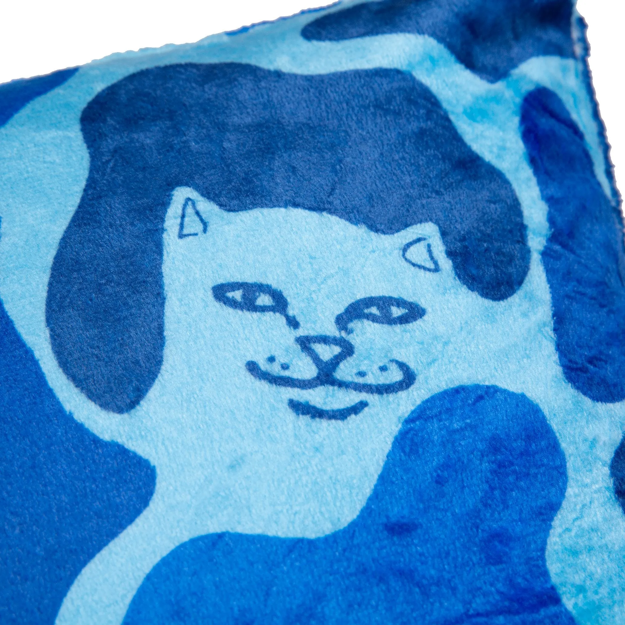 Nerm Camo Fluffy Pillow (Blue Camo)