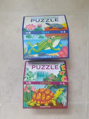 NEW 2 animal puzzles  - size