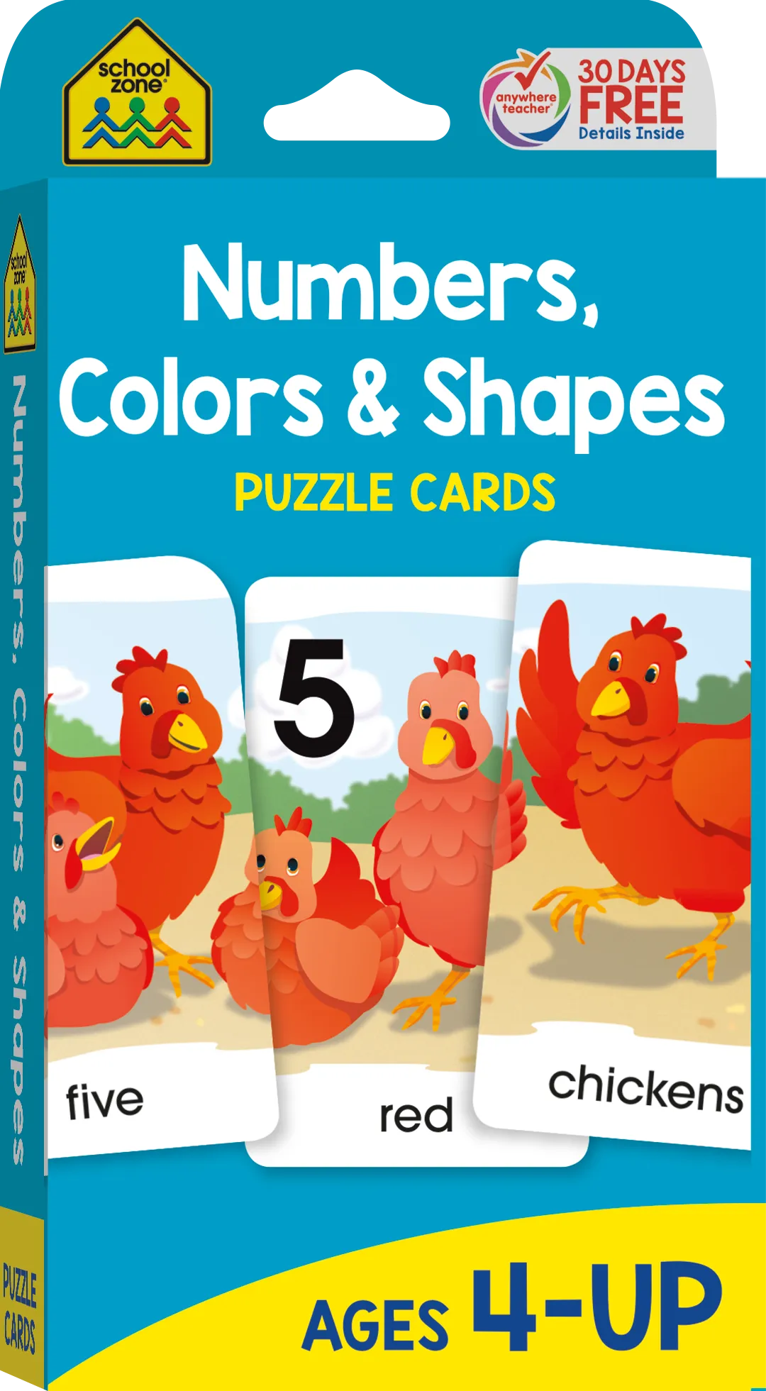 Numbers, Colors & Shapes Puzzle Cards