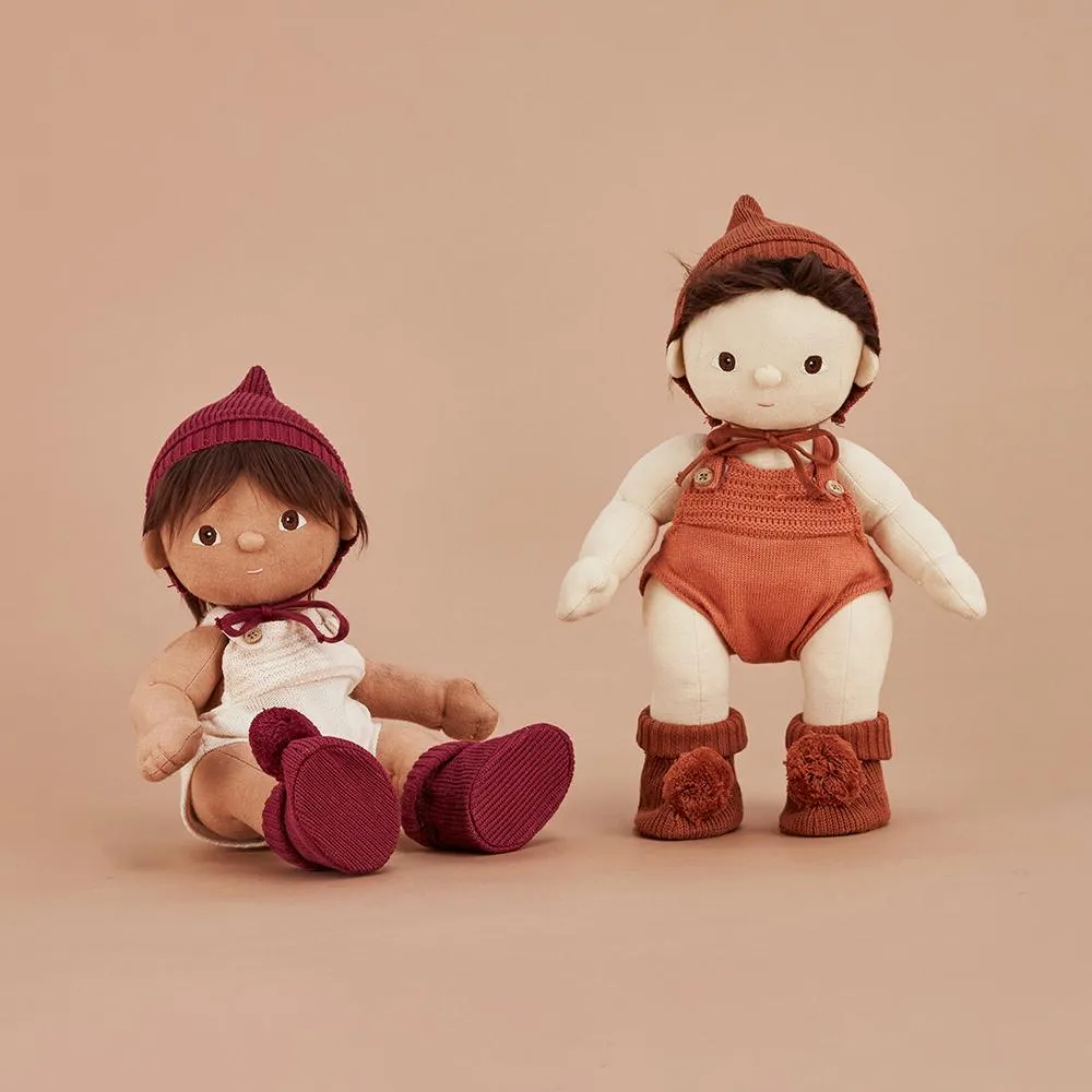 Olli Ella Dinkum Doll - Knit Set Plum