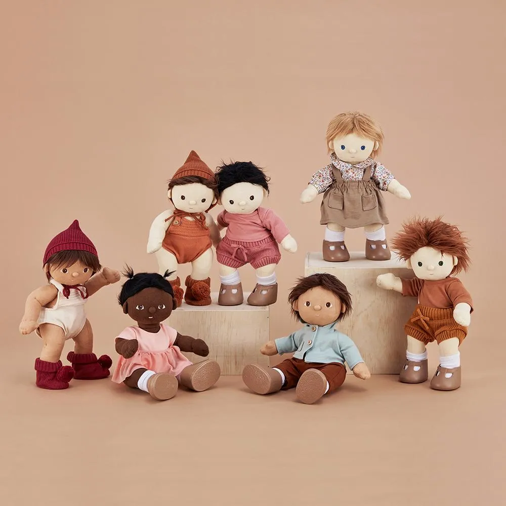Olli Ella Dinkum Doll - Knit Set Plum