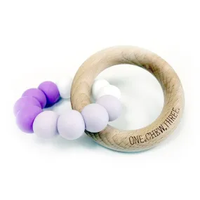 One.Chew.Three - Duo Teether - Purple Ombre
