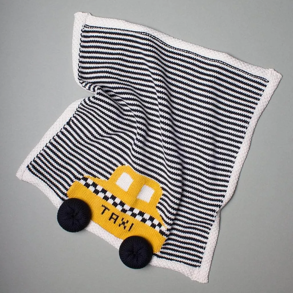Organic Baby Gift Set | NYC Book, Doll, Lovey & 6 Rattles