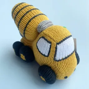 Organic Baby Toys, Construction Rattle | Concrete Mixer Truck