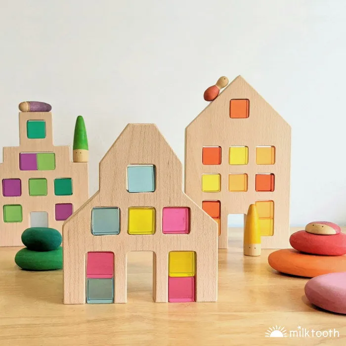 Papoose | Dutch Wood Houses 3 Pieces