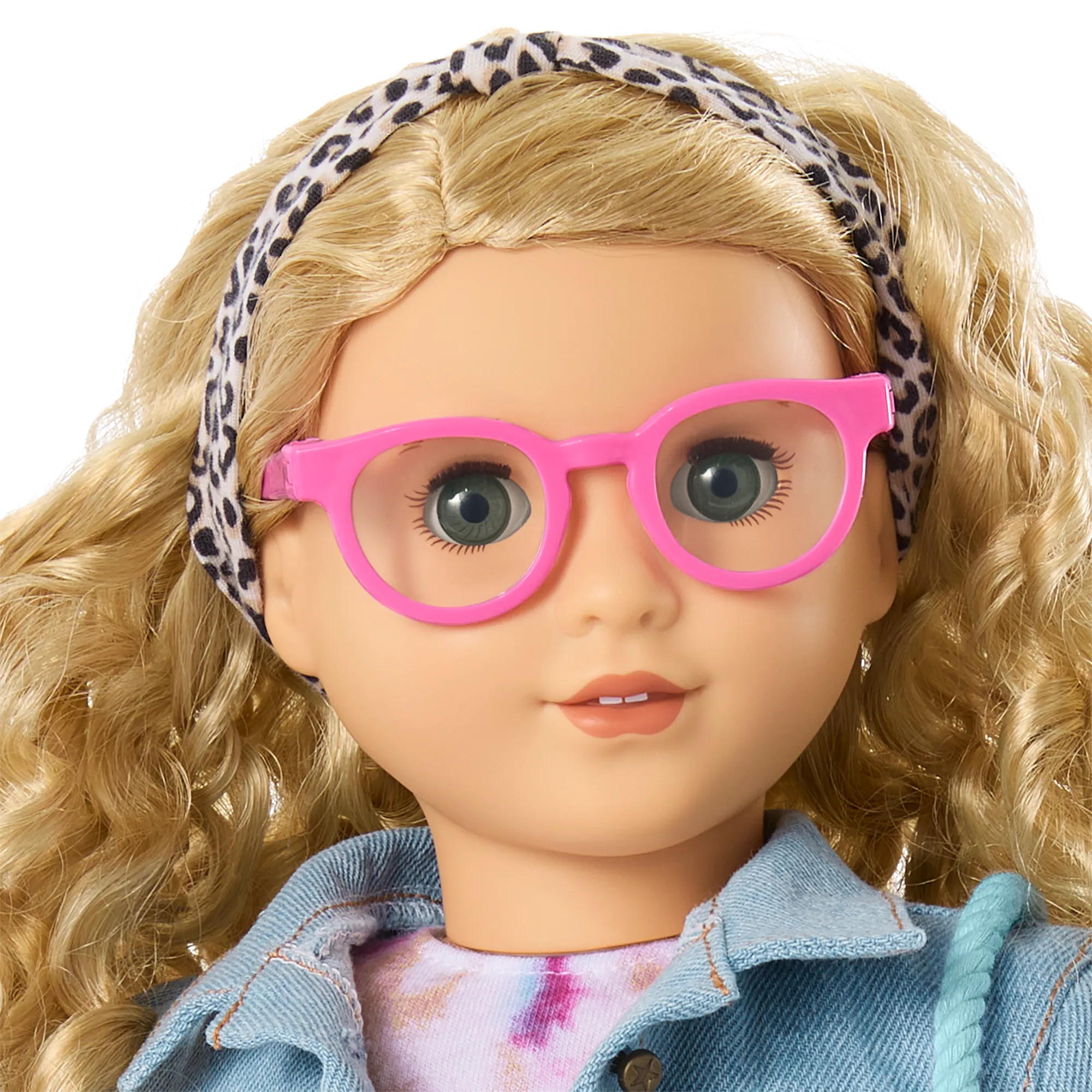 Petal-Pink Glasses for 18-inch Dolls