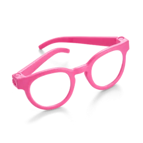 Petal-Pink Glasses for 18-inch Dolls