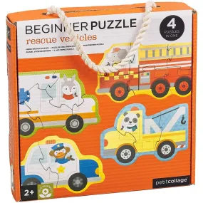 Petit Collage rescue vehicles beginner puzzle