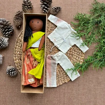 Play Set- Jyotsna- Cotton Fabric Toy- Deep